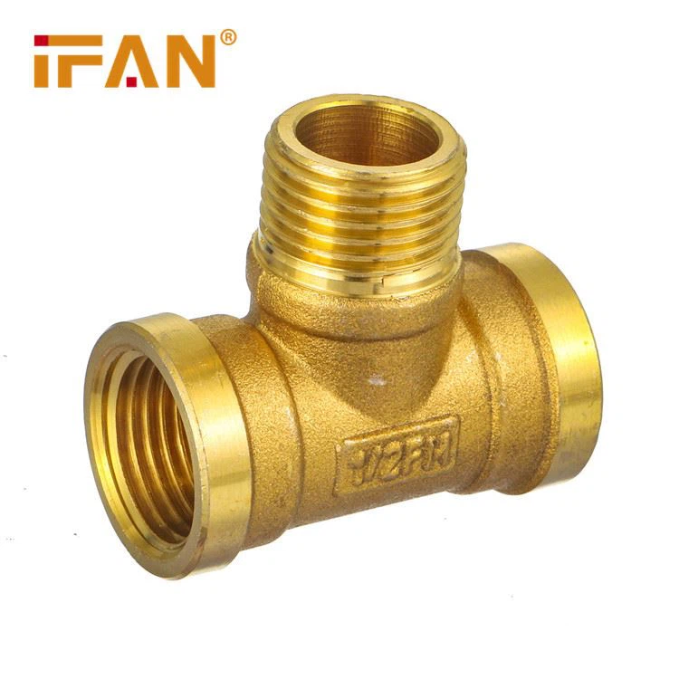 Brass Male Tee